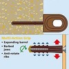 UKDeals Direct® Solid Heavy Duty Wall Fixings Plugs Brown pk