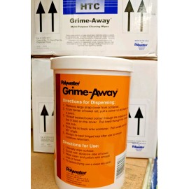 Polywater Wipes Multi Purpose Grime-Away 1 tub of 72 Towels For Hands Auto Tools & More