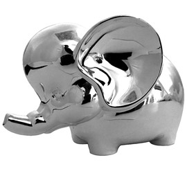 SILBERKANNE Money Box Elephant Made of Premium Silver Plated Elegant Silver-Plated in Top Workmanship