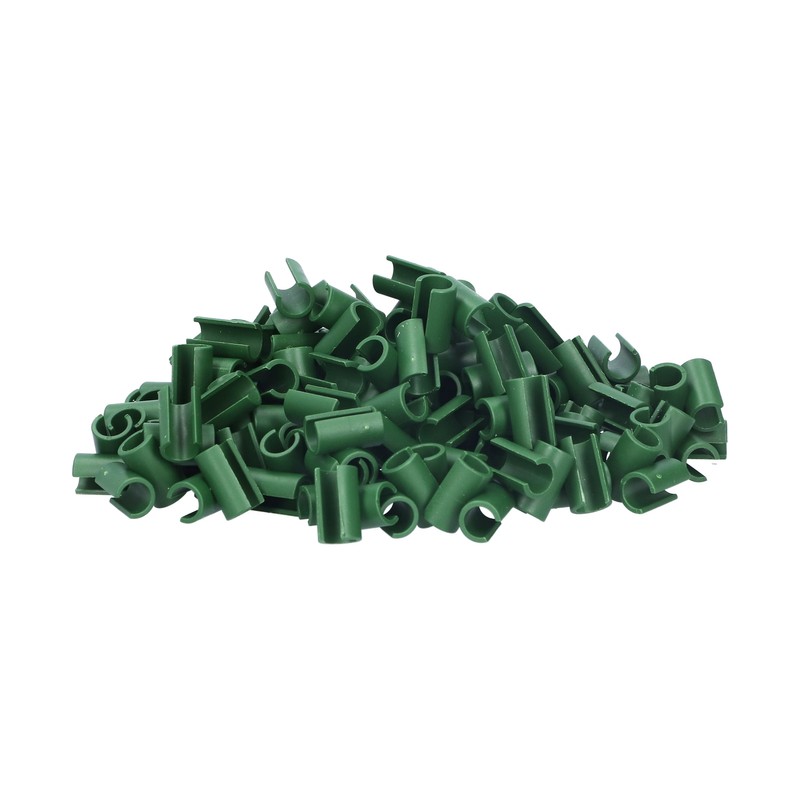 100Pcs Gardening Fixed Cross Clip Plastic Plant Buckle Clamp Clip