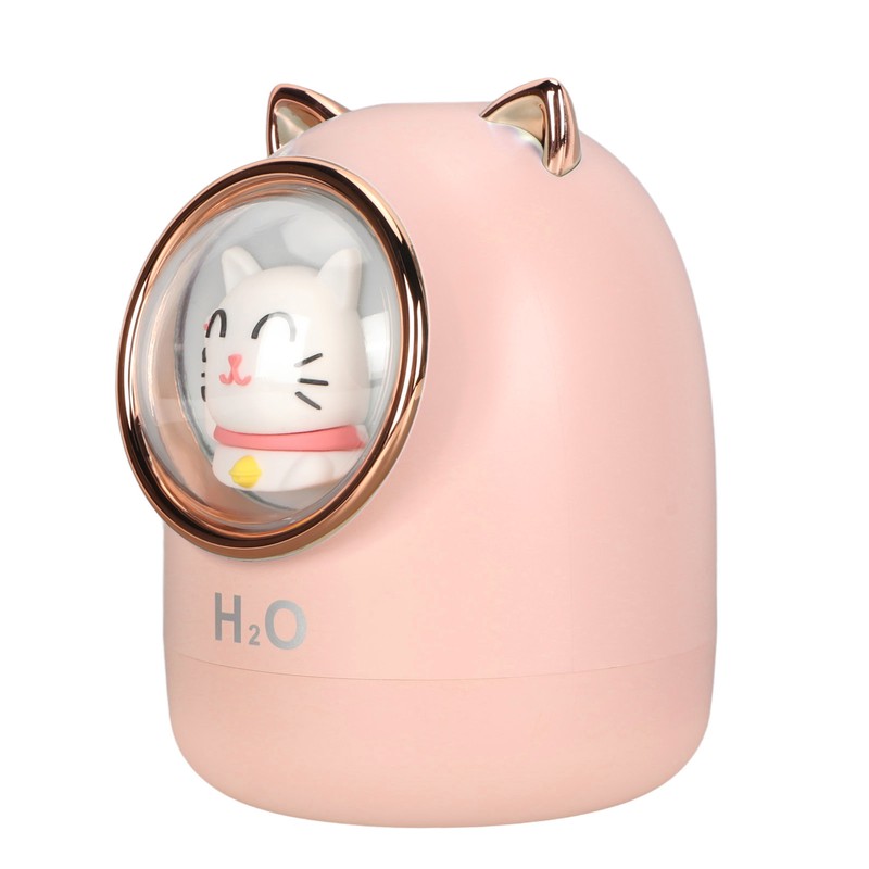 Humidifier Aroma Diffuser Cat Shape 400ml Capacity Timing Humidifier Home