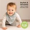 8-Pack Organic Baby Bandana Bibs for Boys, Girls - Super