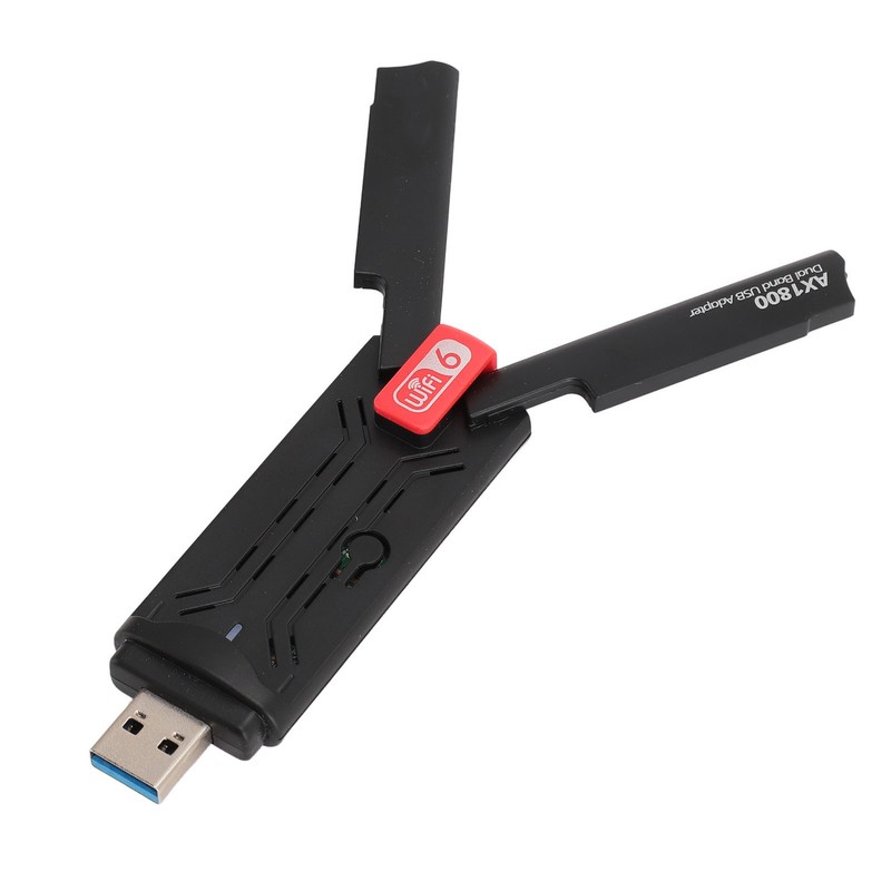 AX1800 WiFi 6 USB Adapter 5dBi Dual Antennas 2.4GHz 5GHz