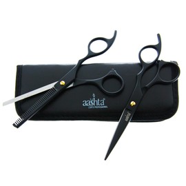 Estuche De Tijeras Para Estilista Barber Peluquero Aashta 6" (Negro)