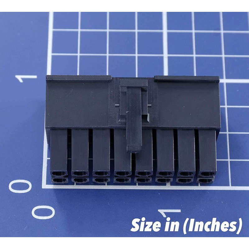 Molex Black 16-Pin Connector Pitch 4.20mm.0165" w/18-24 AWG Pin Mini-Fit