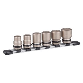TONE Impact Socket Set with Holder HNV406S, Insertion Angle 0.5 inches (12.7 mm) (1/2 inch), Contents: 6 Pieces
