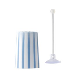 Marna W175B Brushing Cup (Suction Cup with Stand / Blue) Bathroom Toothpaste Cup (Floating Storage, Drainer) Petit Cruzil