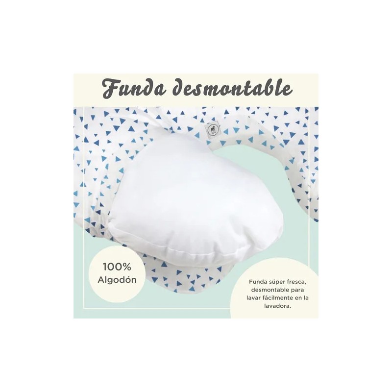 Nap - Cojín De Lactancia Con Funda Desmontable 100% Algodón