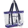 Eastsport Clear Bag Stadium Approved Clear Tote Bag with Zipper
