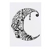 'Steampunk Crescent Moon' Temporary Tattoo - Water Resistant, Skin-Safe, Non-Toxic