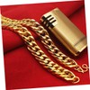 COLLBATH Golden Chain Necklace for Men 60cm Imitation Jewelry Stylish