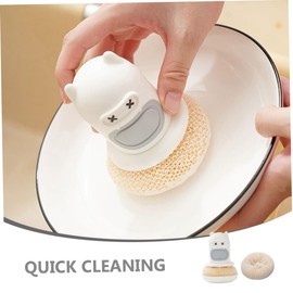 ABOOFAN Kitchen Dish Cleaning Brush Pot Scrubber Flexible Material Dishware Washing Sponge Mesh Scourers Dish Scrubber Ball
