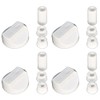 Ufixt Universal White Control Knobs for Ovens, Cookers and Hobs