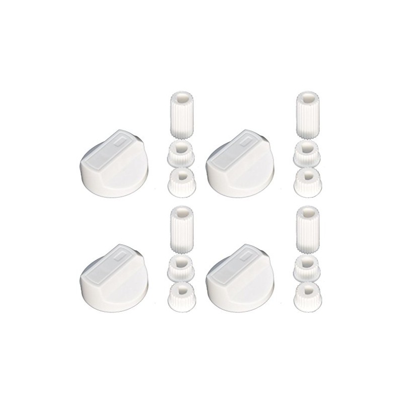 Ufixt Universal White Control Knobs for Ovens, Cookers and Hobs
