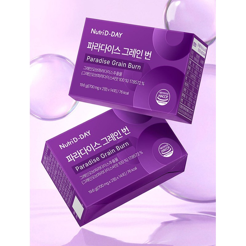 뉴트리디데이 파라다이스 그레인 번 14p, 19.6g, 1개 Nutri D Day