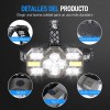 Lampara Recargables Cabeza De Minero Para Casco 22000 Lumen