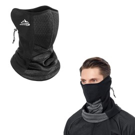 GOODCHI Neck Warmer, Neck Guard, Face Cover, Cold Protection, Windproof, Warm, Stretchy, Adjustable Cord, Stylish, Unisex, For Winter, Mountain Climbing, Biking, Bicycle, Outdoor Activities, 0