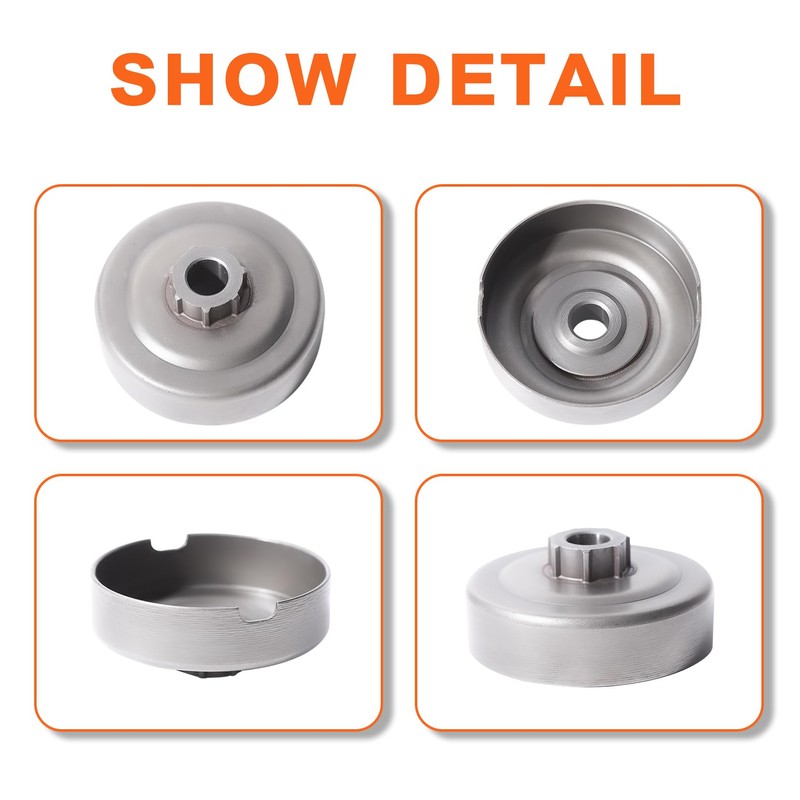 Mtanlo 3/8"-7T Clutch Drum E-clip Kit 99944400395 For Echo Chainsaw
