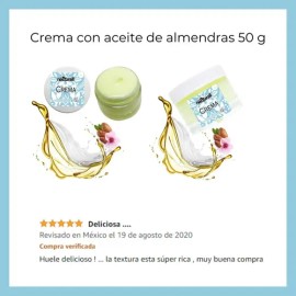Crema Almendras Humectante Nutritiva Facial Corporal Natural