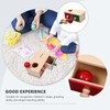 Alipis Montessori Wooden Toy Drawer Box Permanent Object Toy Set