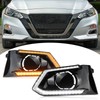BINQIGOO Front Bumper Fog Light Daytime Running Lamp Turn Signal