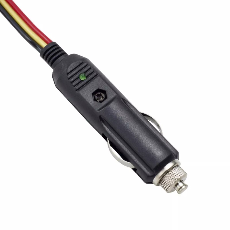 RoadPro RPPSCBH-3CP 3-Pin Plug/12V Plug Fused Replacement CB Power Cord