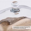 Holz Butterdose mit Glasdeckel - Akazienholz Butterdose mit klarer Kuppel,