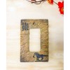 Set of 2 Western Horse And Pine Trees Silhouette Wall