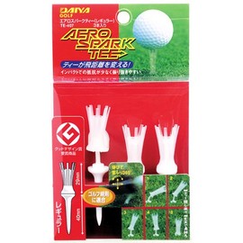 New Daiya Golf AERO Spark Tees, 2.7 Inch, TE-407U, 3 Pack