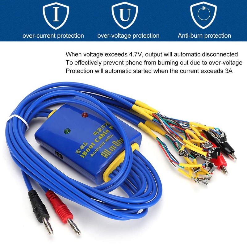 banapoy Multipurpose Phone Power Test Cable, Smart Protection DC Power