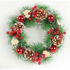 Christmas Wreath Hand Made Simulation Pine Cone Wreath Christmas Gift
