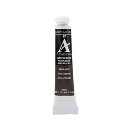 Grumbacher Academy Watercolor Paint, 7.5ml/0.25 Ounce, Sepia Hue (A192)