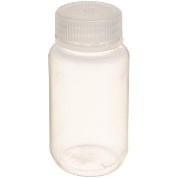 United Scientific™ 33307 | Laboratory Grade Polypropylene Wide Mouth Reagent Bottle | Designed for Laboratories, Classrooms, or Storage at Home | 125mL (4oz) Capacity | Pack of 12, Clear