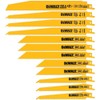 DEWALT Hojas de sierra alternativas, juego bimetálico con funda, 12