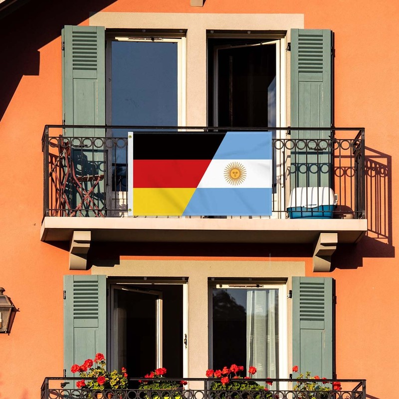Large 90 x 150 cm Germany Argentina Flag, Large 150D