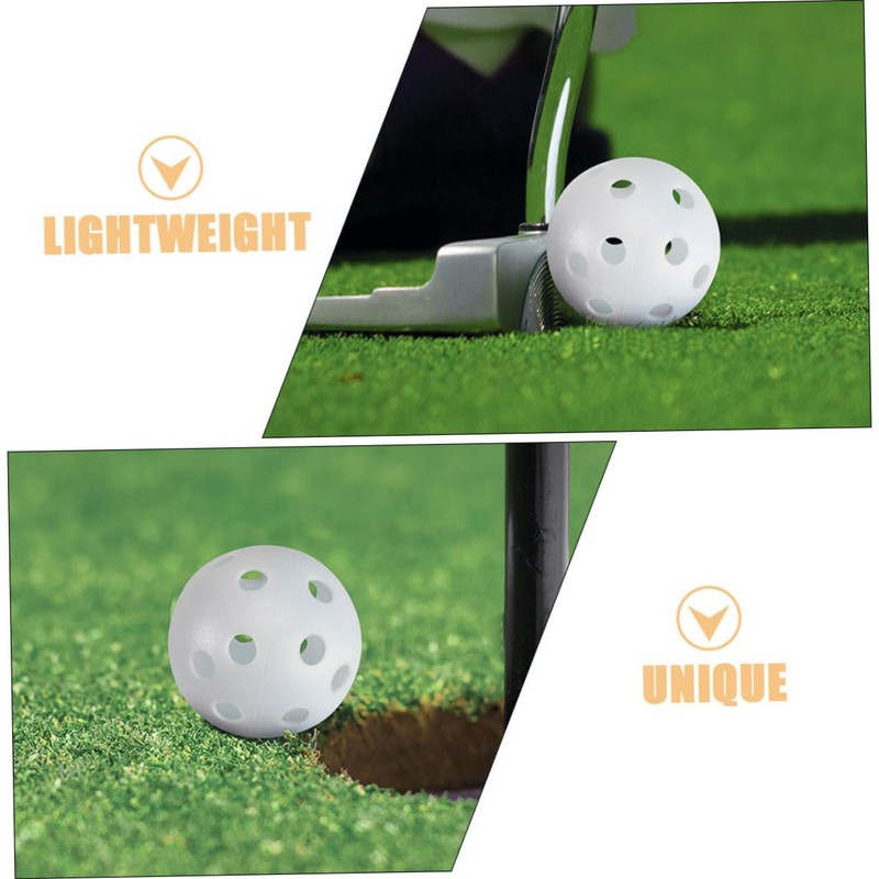 Kisangel Golf Swing Trainer Balls 30pcs Plastic Practice Balls Hollow-Out