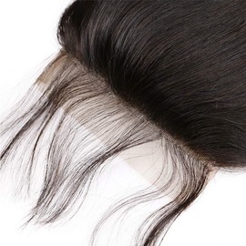 Closure Human Hair 4x4 HD Lace Closure Brazilian Hair Human Hair Closure for Black Women Straight Natural Remy Hair Soft Swiss Lace 8 inch