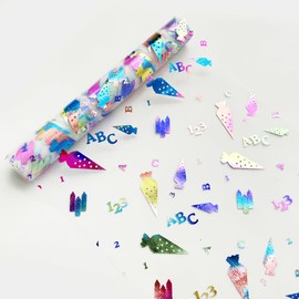 5M Tischläufer für Einschulung Schulanfang Deko Schuleinführung Tischdeko Tischband Zuckertüten 123 ABC Tischdecke Mädchen Junge 28 cm