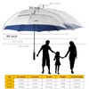 Fulynmen 62 Inch UPF 50+ Sun Umbrella UV Protection Large