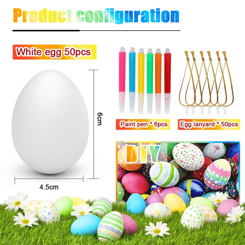Easter eggs plastic white, Easter eggs decorative eggs, Easter eggs