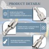 Innfeeltech Pack of 100 Non-Insulated Tin-Plated Spade Crimping Terminals, Connection
