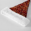BELISHMIE Golden Sparkling Sequin Santa Hat for Adults Christmas Holiday