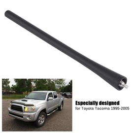 KIMISS Antena Universal para automóvil de 7 Pulgadas con Goma Flexible, mástil aéreo Corto para Tacoma 1995-2005, Antena Auto para Todo Clima de 7 Pulgadas para Radio Am/FM, Negro