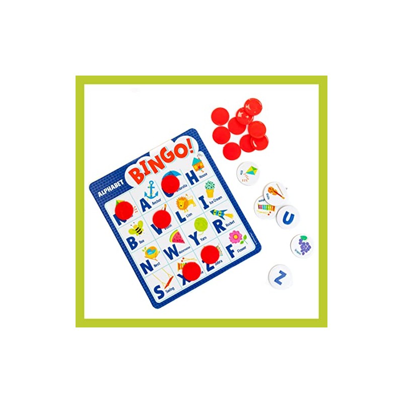 Peaceable Kingdom Alphabet Bingo! Letter Learning Game for Kids