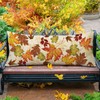 Fahrendom Fall Maple Leaves Lumbar Decorative Rectangle Pillow Cover 14