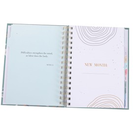 STOBOK Monthly Planner Notebook Portable Schedule Notepad Cover Daily Plan Organizer Lightweight Office Accessory for Students Professionals