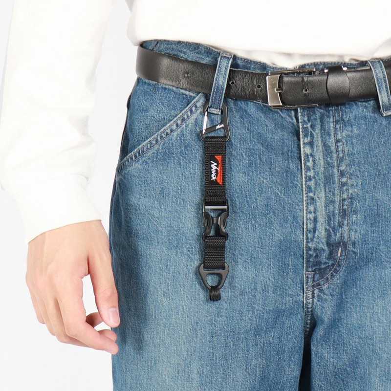 Nanga CARABINER KEY HOLDER Keychain NA2443-1Z104-A 0, COYOTE, Free size