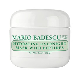 Mario Badescu mascarilla hidratante de noche con péptidos para todo tipo de piel | Mascarilla para dormir antienvejecimiento que hidrata | Formulado con Palmitoil Pentapéptido-4 y Palmitoil Tetrapéptido-7| 59 ml