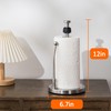 Leadfun Paper Towel Holder Countertop, Stainless Steel, One-Handed Tear, Weighted