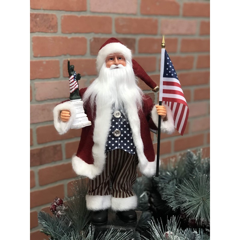 Santa's Workshop 9323 American Santa Figurine, 15",